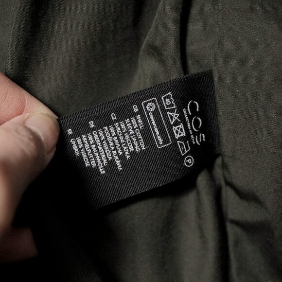 COS Men's Regular-Fit Olive Green Bomber Jacket - Picture 8 of 8